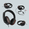 Kırmızı Gaming Headset Mikrofonlu Sağlam Kablolu Konforlu