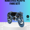 Şarjlı Kablosuz PS4 Oyun Kolu Titreşimli Hassas Kontrol