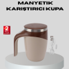 Manyetik Karıştırıcı Kupa USB Şarjlı Otomatik Karıştırma Çift Katmanlı