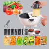 Çok Fonksiyonlu Döner Rende Süzgeç Hazneli Ergonomik Sebze Doğrayıcı