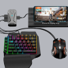 Mobil Gaming Oyun Seti 5in1 X8 Pro Çipset RGB Klavye Mouse Telefon Tutucu