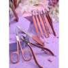 Profesyonel Çantalı Tırnak Bakım Manikür Seti Pembe Renk 12 Parça