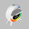 Bluetooth 5.0 Kablosuz Şarj Rampalı FM Radyo ve RGB Işıklı Hoparlör