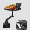 360° Döner Araç Bardaklık Tepsisi Geniş Yemek Alanlı Telefon Standlı