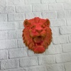 Özel Tasarım 3D Aslan Figürü Duvar Süsü Dekoratif Heykel 20x21 cm