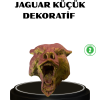 Gold Kırmızı Jaguar Duvar Dekoru Asılabilir Hediyelik 3D Heykel 20x16 cm