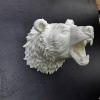 Özel Tasarım Beyaz Ayı Duvar Aksesuarı 3D Dekoratif Heykel 25x19 cm