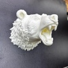 Beyaz Renk 3D Ayı Başı Duvar Dekoru