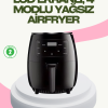 KESGİN MARKET ® 2400W Güçlü Airfryer 6L Yapışmaz Hazne Bulaşık Makinesi Uyumlu