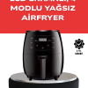 KESGİN MARKET ® Büyük Boy 6 Litre Airfryer 2400W Sesli Uyarı LCD Ekran