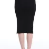 Kadın Siyah Kaşkorse Kalem Etek
