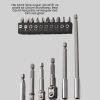 KESGİN MARKET®Ergonomik 16 Parça Bits Tornavida Uç ve Adaptör Seti