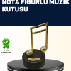 KESGİN MARKET®Melodious Music Altın Nota Figürlü Müzik Kutusu