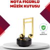 KESGİN MARKET®Altın Nota Temalı Müzik Kutusu  Müzikli Hediyelik
