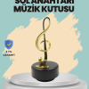KESGİN MARKET®Altın Nota Sol Anahtarı Müzik Box Döner Mekanizmalı Hediyelik