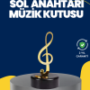 KESGİN MARKET®Altın Sol Anahtarı Müzik Kutusu Döner Mekanizmalı