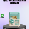 Su Yeşili Elektronik Şifreli ATM Tasarımlı Para Biriktirme Kumbarası