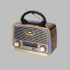 Ahşap Nostaljik Radyo Bluetooth USB SD Kart Destekli