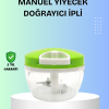 El Tipi Yiyecek Kıyıcı Üç Bıçaklı Pratik Doğrayıcı