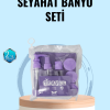 Taşınabilir 5’li Seyahat Banyo Seti Şampuanlık Sprey Krem Kutusu