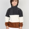 Full Polar Kumaş Yarım Fermuarlı Garnili Erkek Çocuk Günlük Sweatshirt