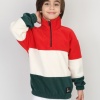 Full Polar Kumaş Yarım Fermuarlı Garnili Erkek Çocuk Günlük Sweatshirt