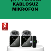 Canlı Yayın Ve Video Çekimleri İçin Çiftli Kablosuz Yaka Mikrofon