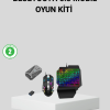 5in1 Mobil Oyun Kiti Bluetooth 5.3 Mini Rgb Klavye Mouse Dönüştürücü Seti
