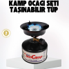 Outdoor Kamp Ocağı Gazlı Taşınabilir Pişirme Seti Üç Ayaklı Denge Atlı