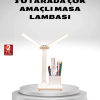 Kısılabilir Led Masa Lambası – Kalemlik Ve Telefon Standlı, Göz Yormayan Işık