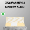Bluetooth Klavye – Kablosuz, Sessiz Tuşlu, Android İos Windows Uyumlu, Kompakt Taşınabilir Tasarım