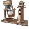 Deniz Feneri Kum Saati Ahşap Görünümlü Vintage Tarz Biblo