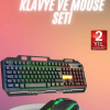 Rgb Işıklı   Klavye Q Klavye Mouse Hediyeli
