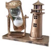 Deniz Feneri Kum Saati Ahşap Görünümlü Vintage Tarz Biblo