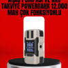 Dijital Ekranlı Araç Pompası Akü Takviye Powerbank 12.000 Mah