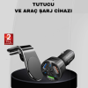 Araç İçi Telefon Tutucu + Quick Charge 3.0 Araç Şarj Cihazı Seti