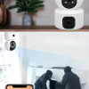 Çift Kameralı Wifi Bağlantılı Gece Görüşlü Ev Tipi Güvenlik Kamerası Yosee
