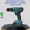 Çift Bataryalı Şarjlı Matkap Dijital Ekranlı Set