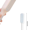 Kendi Kendini Temizleyen Otomatik Tuşlu Saç Tarağı Dolaşık Açıcı Masaj Fırçası Silikon Fırça