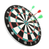 17 İnç Profesyonel Dart Tahtası Dayanıklı Yapı Ve 4 Metal Dart Oku