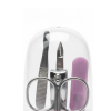 Tırnak Bakım Manikür Pedikür Seti 4 Parça Pembe Kompakt Taşınabilir Tasarım