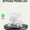Prizli Yıldız Ay Perde Led Işık Ev Ve Organizasyon Dekoru
