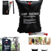 20 Litre Güneş Enerjili Kamp Duşu Pvc Dayanıklı Taşınabilir Duş Torbası