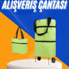 Alışveriş Çantası Katlanabilir Pazar Arabası Tekerlekli Pazar Arabası Katlanabilir
