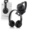 Bluetooth Kablosuz Kulaklık Siyah Wireless 5.0 Kulak Üstü Uzun Pil Ömrü