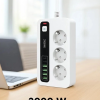 P10 3x Priz 3000w Akım Korumalı 4x Usb 2x Type-c Girişli Çoklu Priz