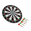 Kaliteli Ahşap Dart Tahtası 12 İnç 4 Adet Metal İğne Uçlu Ok