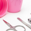 Tırnak Bakım Manikür Pedikür Seti 4 Parça Pembe Ev ve Seyahat Uyumlu