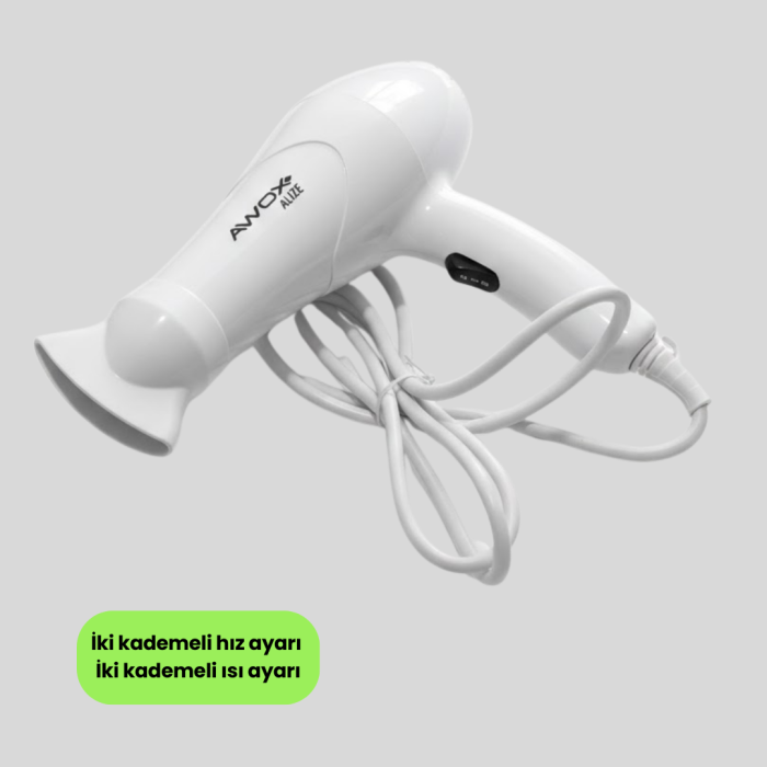 Çift Isı ve Hız Ayarlı Katlanabilir Saç Kurutma Makinesi