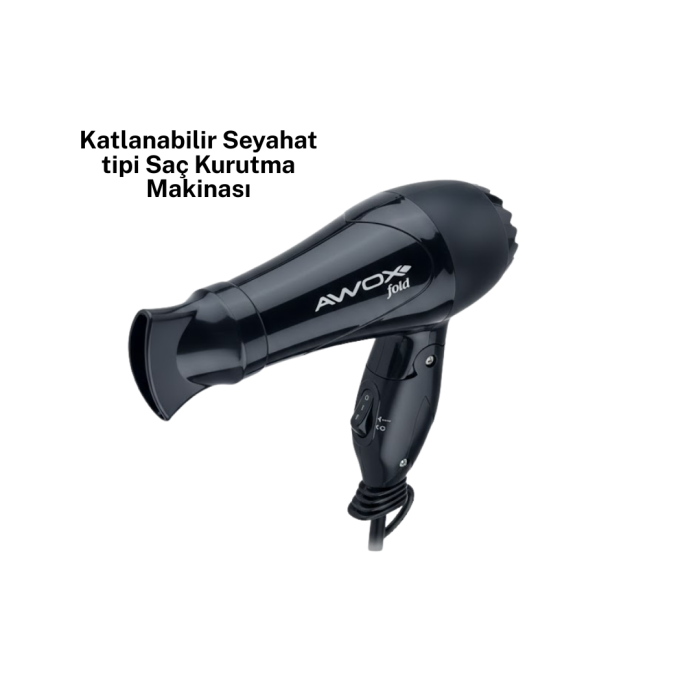 AWOX MİNİ FÖN SİYAH